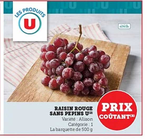 RAISIN ROUGE SANS PEPS U