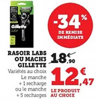 RASOIR LABS OU MACH3 GILLETTE