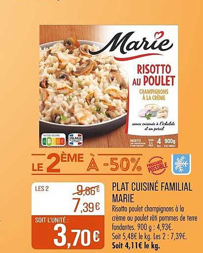 RISOTTO AU POULET CHAMPIGNONS À LA CRÈME