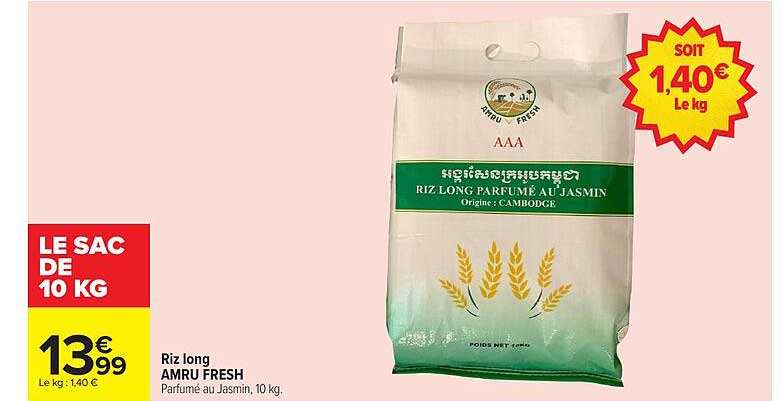 Riz long AMRU FRESH