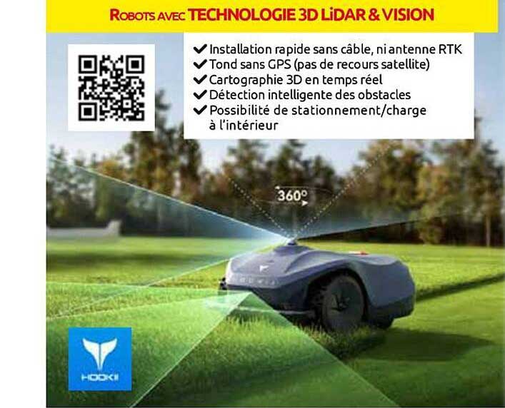 ROBOT AVEC TECHNOLOGIE 3D LiDAR & VISION