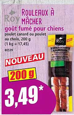 ROULEAUX À MÂCHER goût fumé pour chiens
