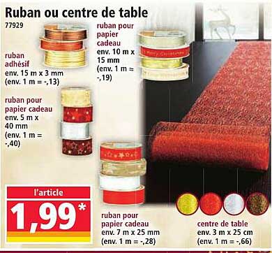 Ruban ou centre de table