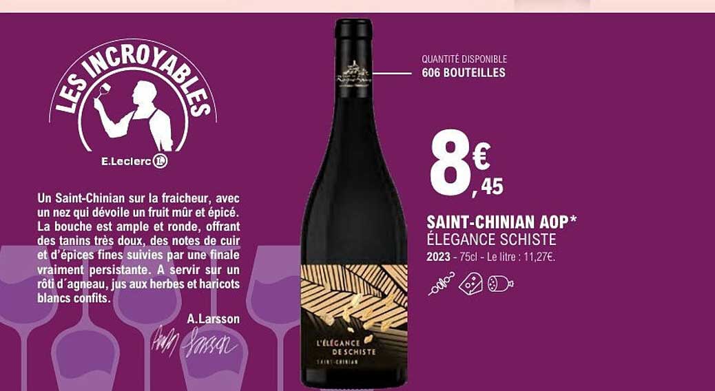 SAINT-CHINIAN AOP* ÉLÉGANCE SCHISTE
