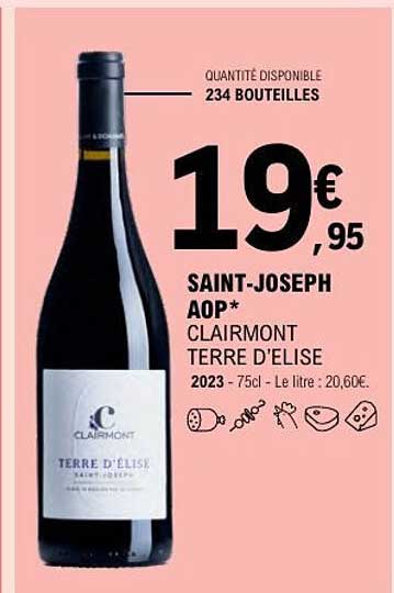 SAINT-JOSEPH AOP* CLAIRMONT TERRE D'ELISE