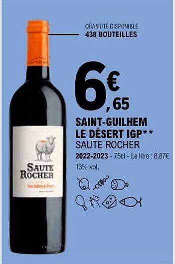 SAINTE-GUILHEM LE DÉSERT IGP** SAUTE ROCHER