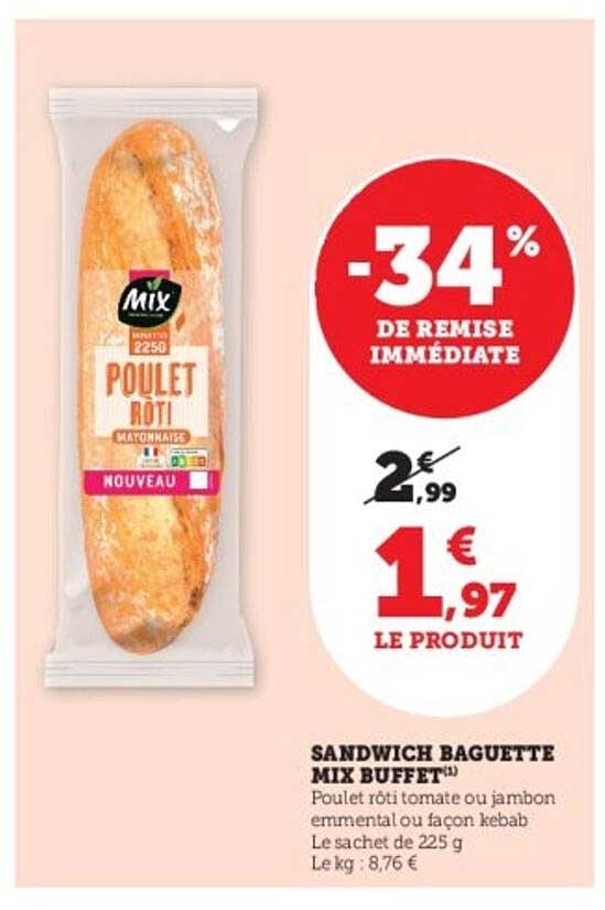 SANDWICH BAGUETTE MIX BUFFET