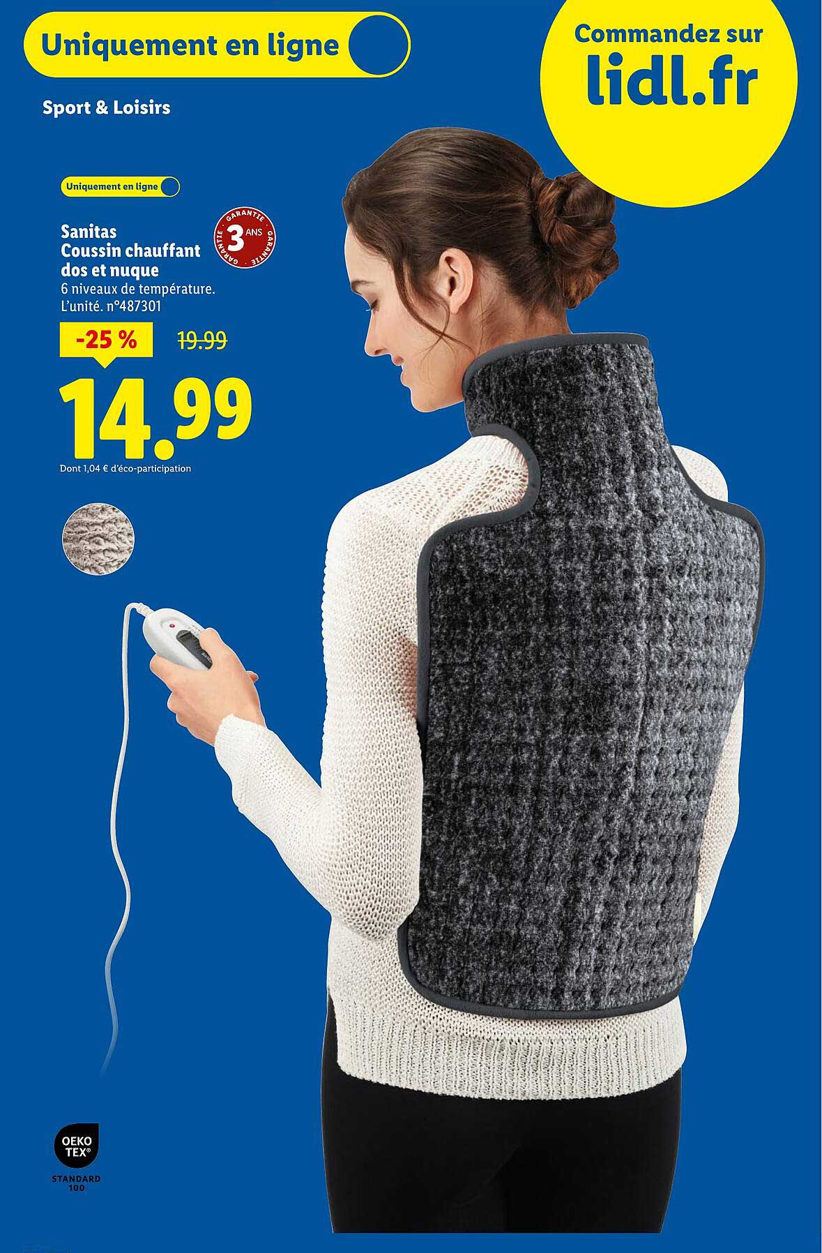 Sanitas Coussin chauffant dos et nuque