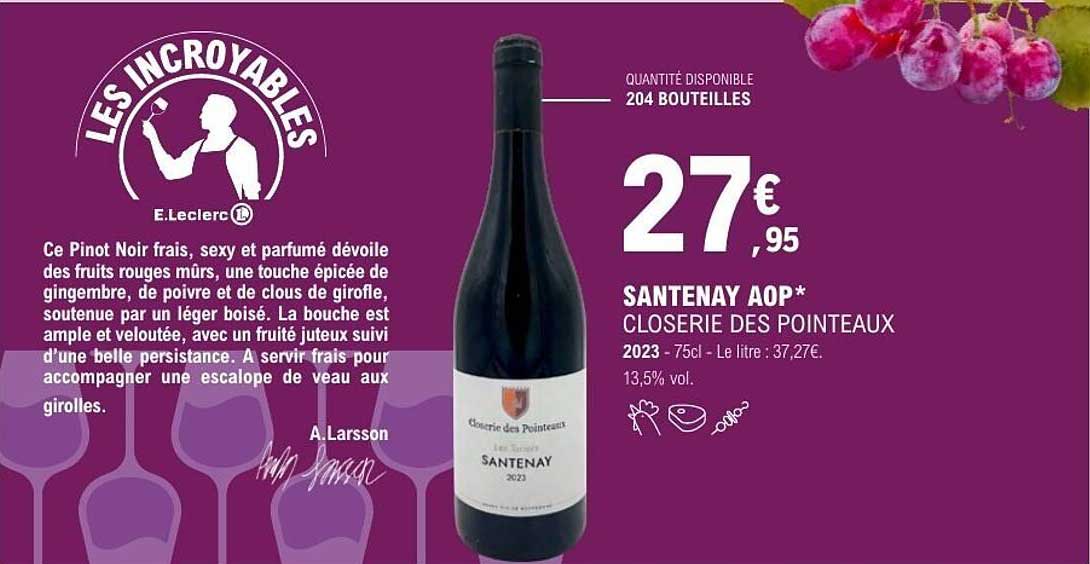 SANTENAY AOP* CLOSERIE DES POINTEAUX