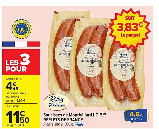Saucisses de Montbéliard I.G.P.