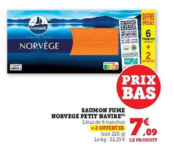 SAUMON FUME NORVEGE PETIT NAVIRE