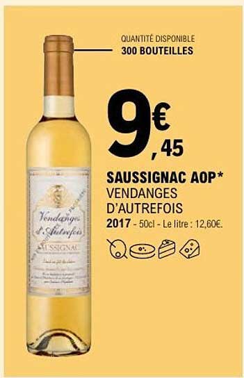 SAUSSIGNAC AOP* VENDANGES D’AUTREFOIS
