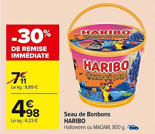 Seau de Bonbons HARIBO