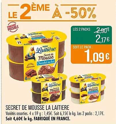 SECRET DE MOUSSE LA LAITIÈRE
