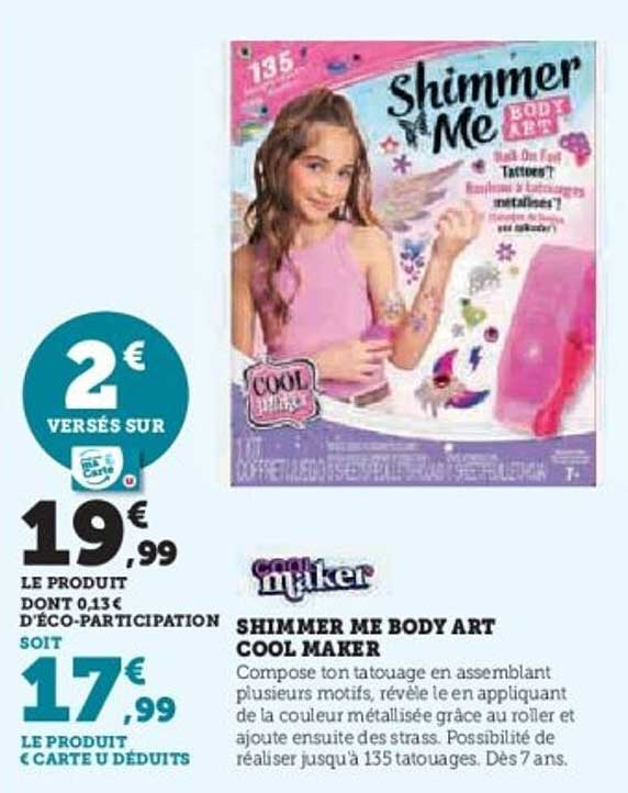 SHIMMER ME BODY ART COOL MAKER