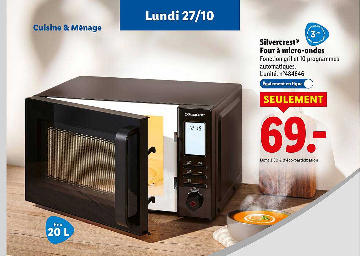 Silvercrest® Four à micro-ondes