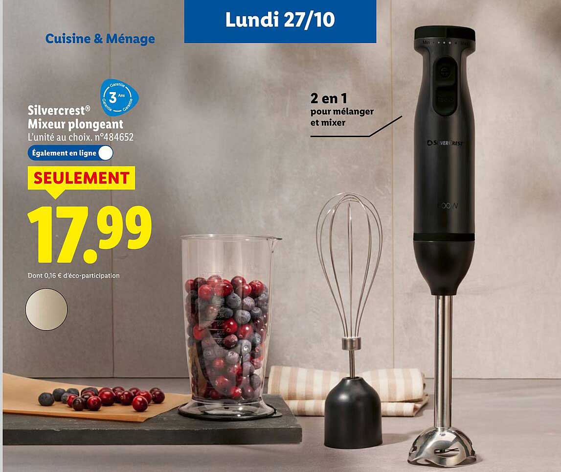 Silvercrest® Mixeur plongeant