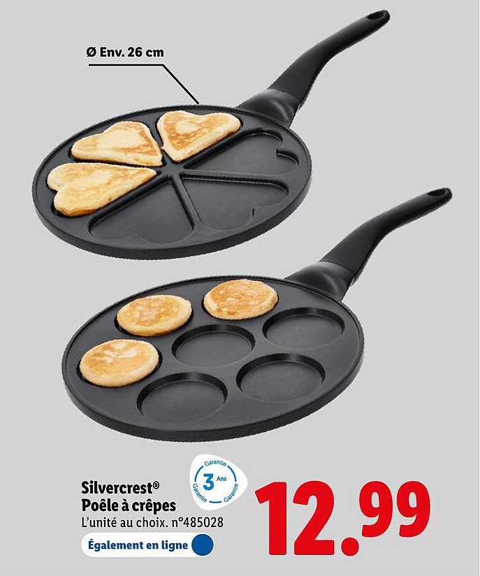 Silvercrest® Poêle à crêpes