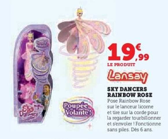SKY DANCERS RAINBOW ROSE