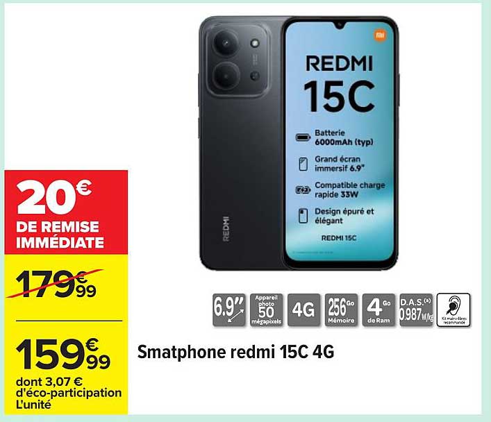 Smathphone redmi 15C 4G
