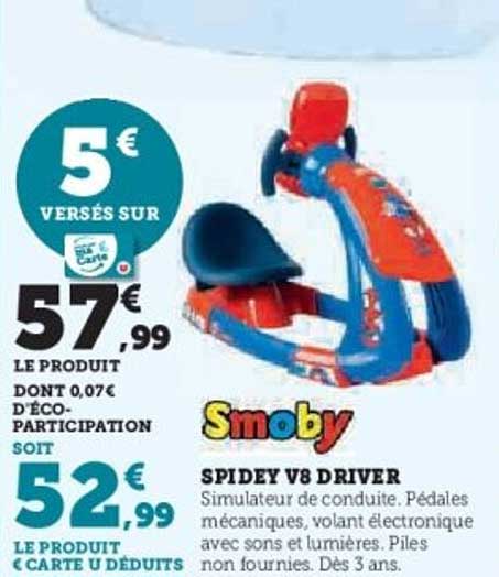 SMOBY SPIDEY V8 DRIVER