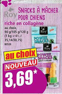 SNACKS À MÂCHER POUR CHIENS RICHE EN COLLAGÈNE
