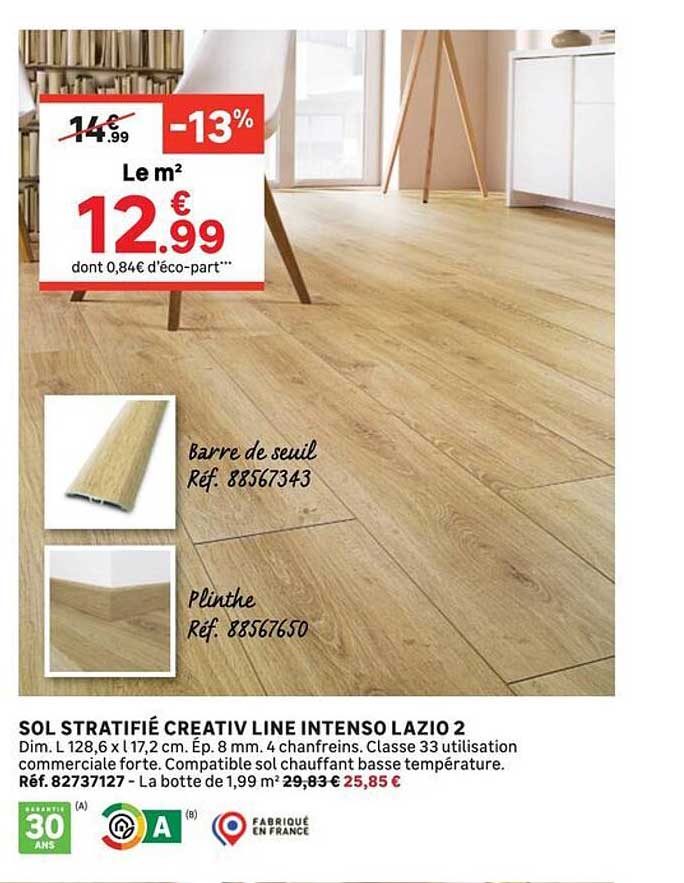 SOL STRATIFIÉ CREATIV LINE INTENSO LAZIO 2