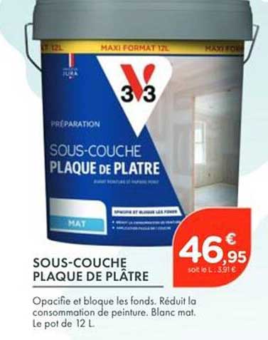 SOUS-COUCHE PLAQUE DE PLÂTRE