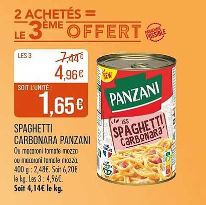 SPAGHETTI CARBONARA PANZANI