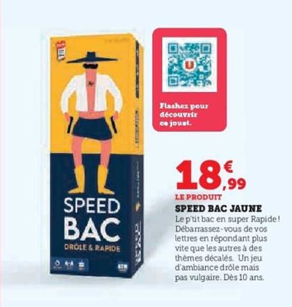 SPEED BAC JAUNE
