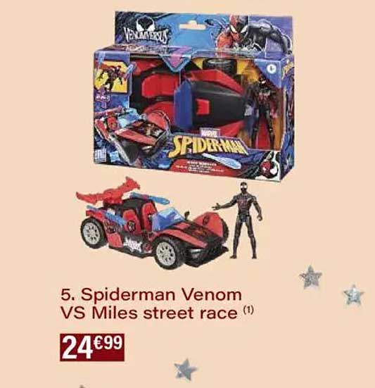 Spiderman Venom VS Miles street race