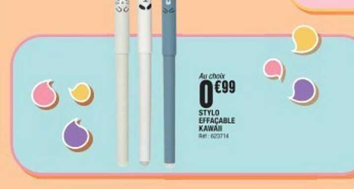 STYLO EFFACABLE KAWAII
