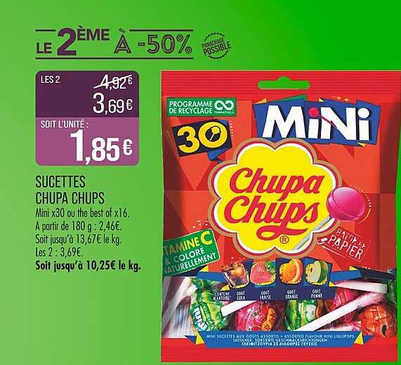 SUCETTES CHUPA CHUPS Mini x30
