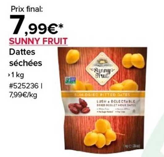 SUNNY FRUIT Dattes séchées
