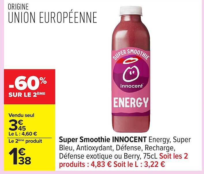 Super Smoothie INNOCENT Energy