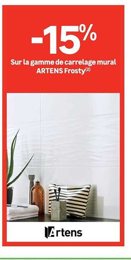 Sur la gamme de carrelage mural ARTENS Frosty
