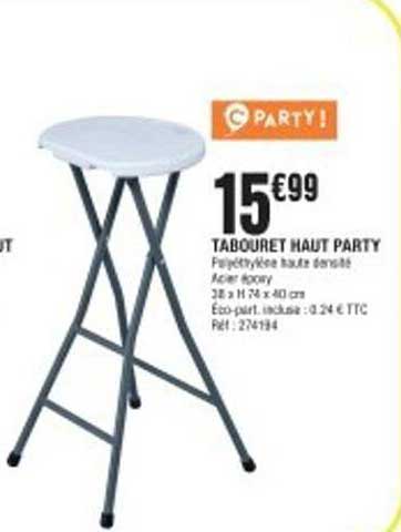 TABOURET HAUT PARTY