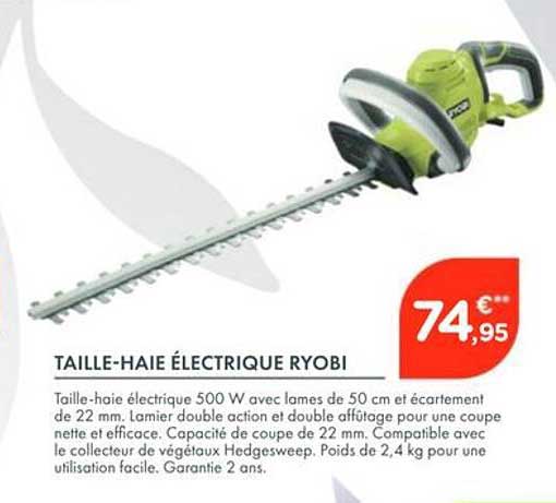 TAILLE-HAIE ÉLECTRIQUE RYOBI