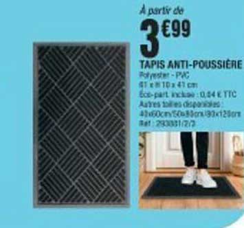 TAPIS ANTI-POUSSIÈRE