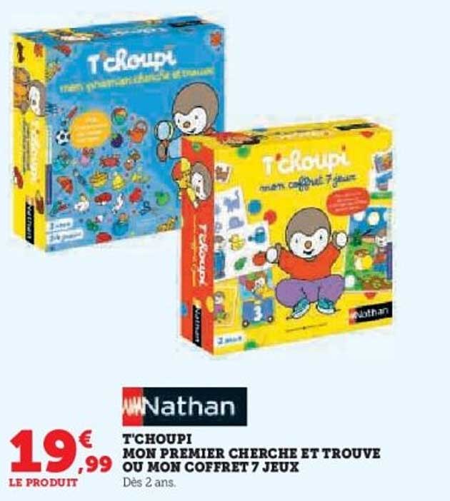T'choupi mon premier cherche et trouve ou mon coffret 7 jeux