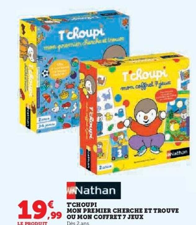 T'choupi - Mon Premier Cherche et Trouve ou Mon Coffret 7 Jeux