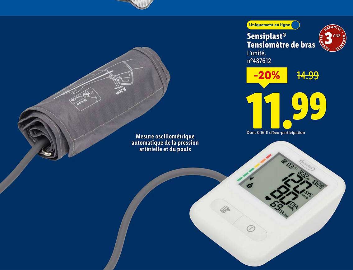Tensiomètre de bras Sensiplast