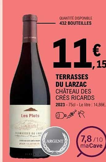 Terrasses du Larzac Château des Crès Ricards