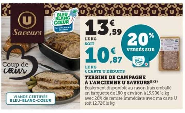 Terrine de campagne à l’ancienne U Saveurs