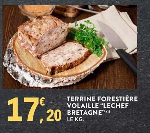 TERRINE FORESTIÈRE VOLAILLE “LECHEF BRETAGNE”