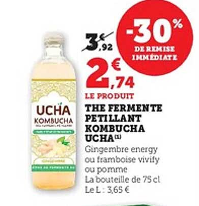 THE FERMENTÉ PETILLANT KOMBUCHA UCHA