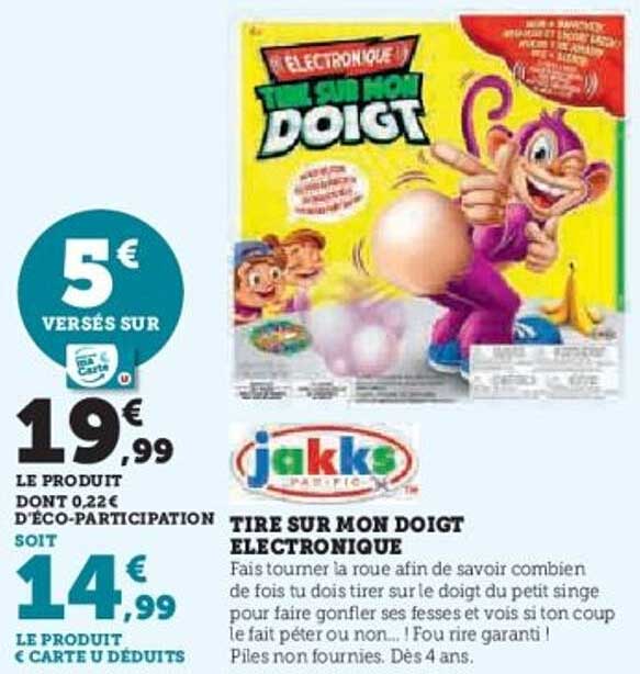 TIRE SUR MON DOIGT ÉLECTRONIQUE