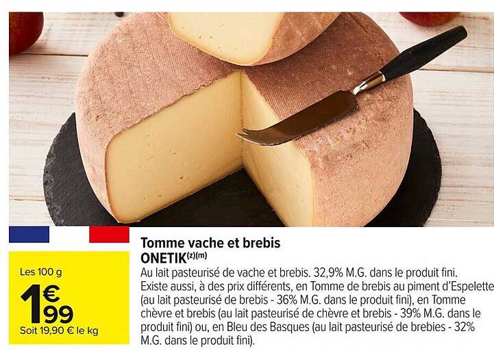 Tomme vache et brebis ONETIK
