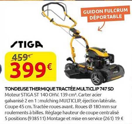 TONDEUSE THERMIQUE TRACTÉE MULTICLIP 747 SD