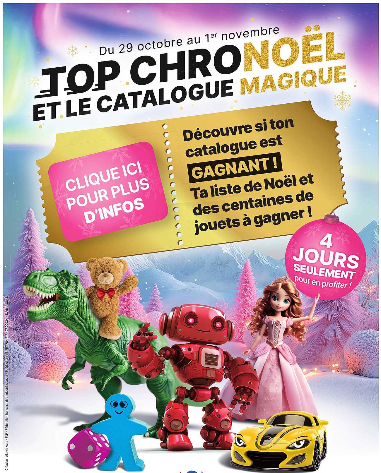 TOP CHRONO NOËL ET LE CATALOGUE MAGIQUE